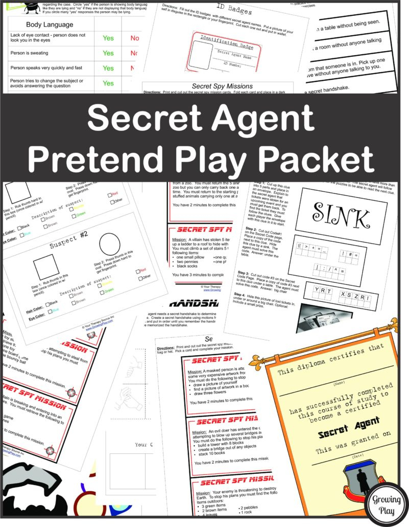 Detective Puzzle For Kids - Free Printable - Growing Play - Printable Puzzle Packet