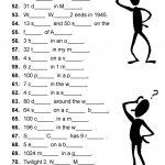 Diltoids  Number/letter Puzzles Worksheet   Free Esl Printable   Printable Ditloid Puzzles