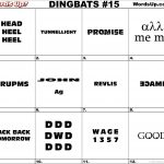Dingbat & Whatzit Rebus Puzzles #dingbats #whatzits #rebus #puzzle   Printable Rebus Puzzle