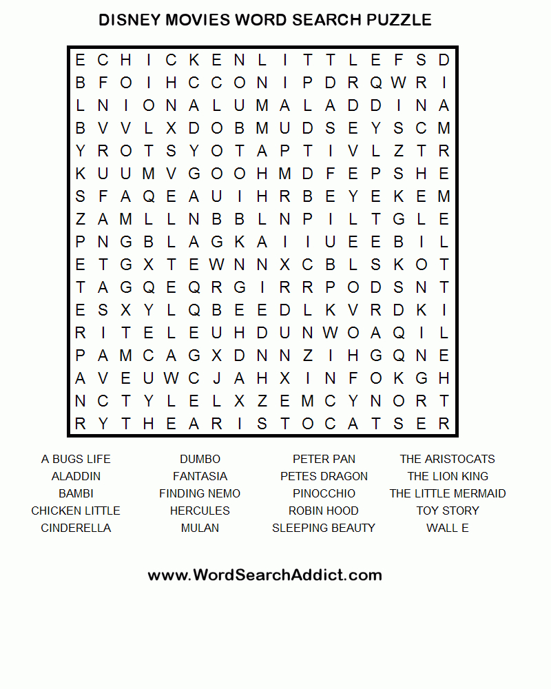 Disney Crossword Puzzles Printable For Adults Easy Printable Crossword Puzzles For Adults