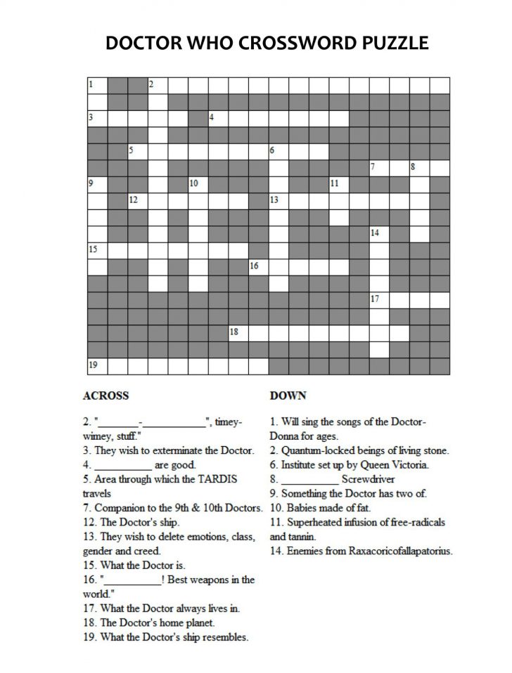 Printable Epiphany Crossword Puzzle