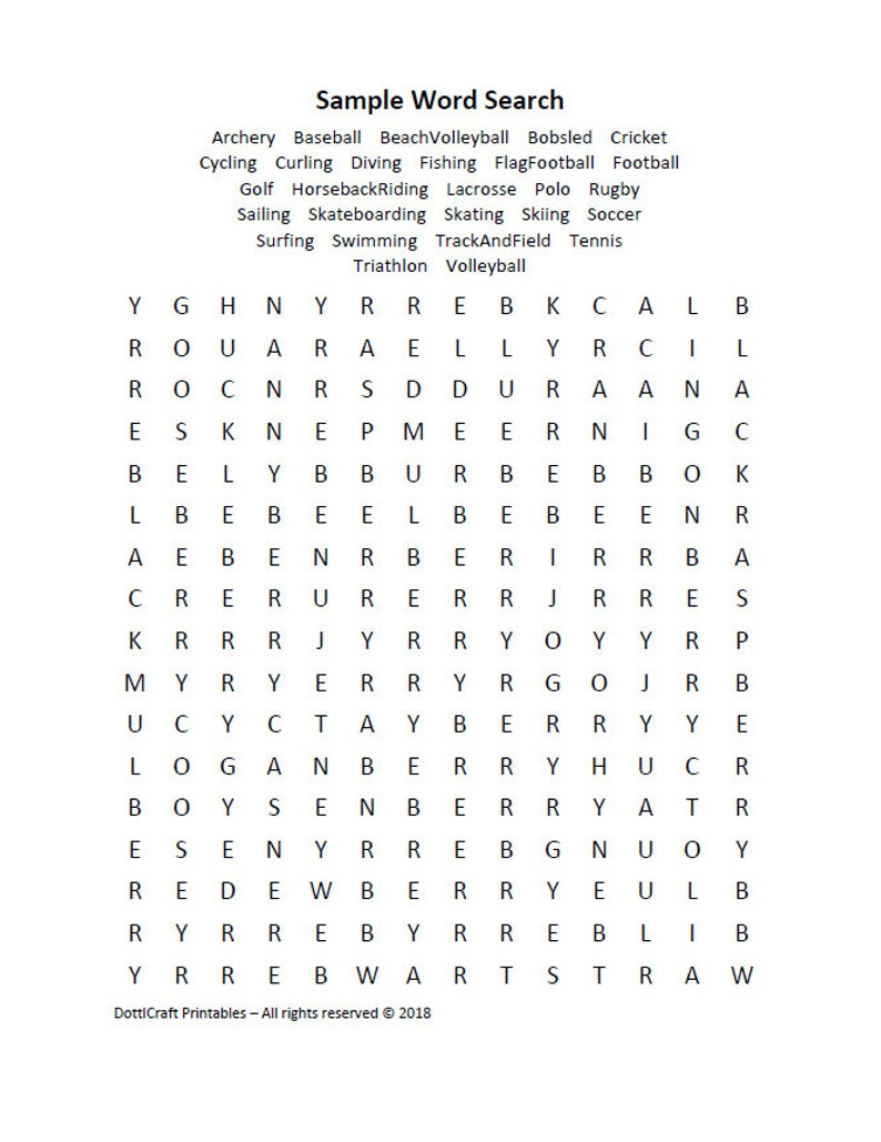 Dog Days Word Search Puzzle Printable Seek Find Sleuth | Etsy - Printable Dog Puzzles