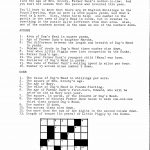 Dog's Mead, An Old English Puzzle | Thezoo   Dog Crossword Puzzle Printable