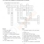 Download Grade 4 Science Pdf Worksheet (Crossword) On Animals   Printable Science Crossword Puzzles