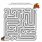 Duplo Farm Puzzle Maze. Free Printable | Lego Fun Stuff | Maze   Printable Paper Puzzles