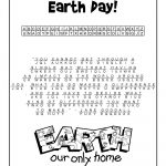 Earth Day Cryptogram Puzzle Solution | Class Decorations | Earth Day   Printable Puzzles Cryptograms