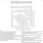 Earthquakes And Volcanoes Crossword   Wordmint   Volcano Crossword Puzzle Printable