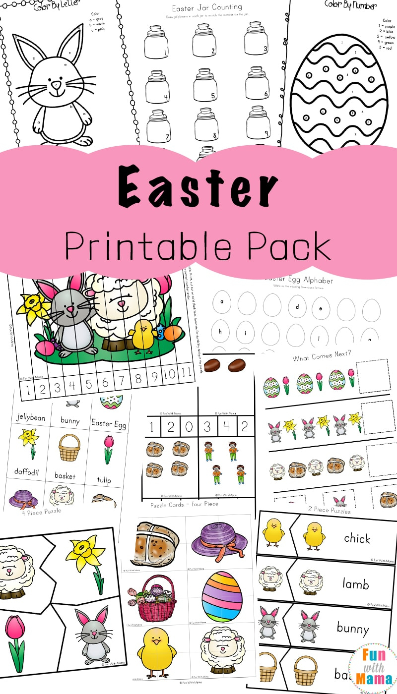 Easter Activities For Toddlers And Preschool Printables - Fun With Mama - Printable Puzzles Preschool