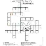 Easter Crossword Puzzle   Sunshine And Rainy Days   Printable Crossword Puzzles For Easter