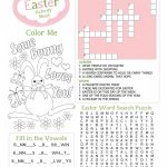 Easter Kids Activity Sheet Free Printable From Wasootch 791X1024   Printable Bunny Puzzle