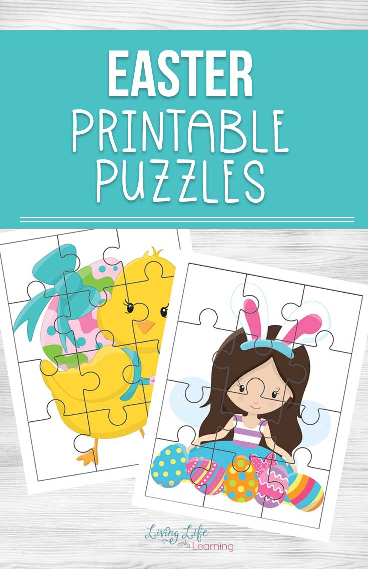 Easter Printable Puzzles - Printable Bunny Puzzle