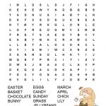 Easter Word Search Free Printable | Work Things | Easter Worksheets   Printable Easter Puzzle