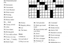 Easy Crossword Puzzles Printable Daily Template – Crossword Puzzle Printable In Spanish