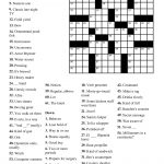 Easy Crossword Puzzles Printable Daily Template   How To Make A Crossword Puzzle Free Printable