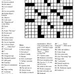 Easy Crossword Puzzles Printable Daily Template   Printable Crossword Puzzles 2019