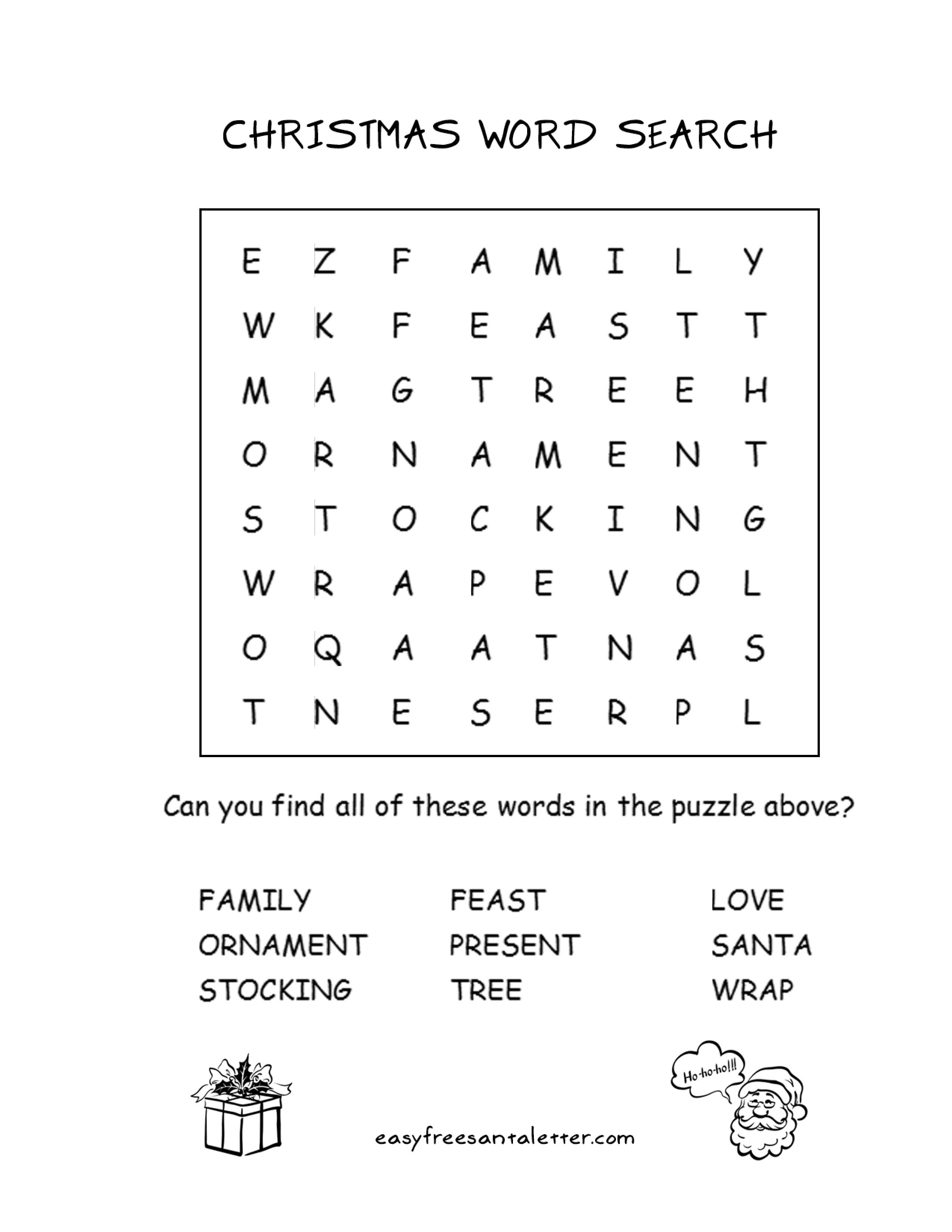 Easy Free Letter From Santa Magical Package | Christmas | Free - Christmas Printable Puzzles Games