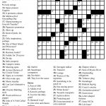 Easy Printable Crossword Puzzles | "aacabythã" | Free Printable   Free Printable Crossword Puzzles For 6Th Grade