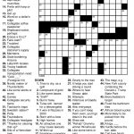 Easy Printable Crossword Puzzles | Educating The Doolittle | Free   Free Printable Crossword Puzzles High School
