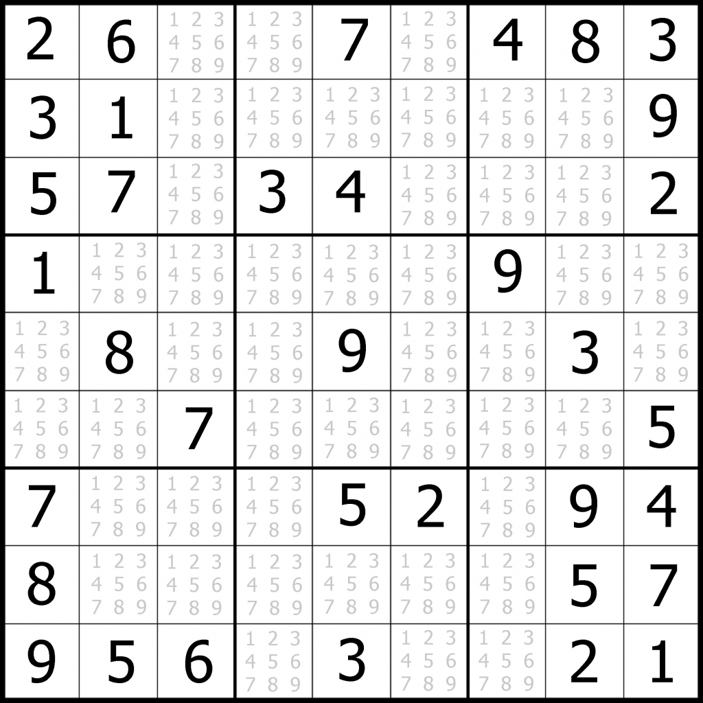 free printable sudoku puzzles easy