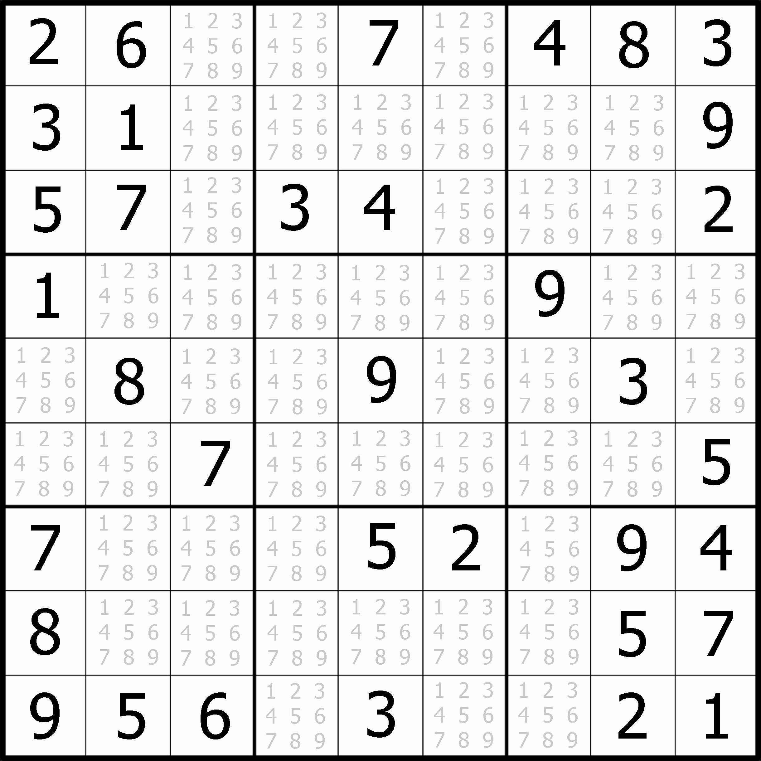 Printable Sudoku Puzzles For Adults Printable Crossword Puzzles