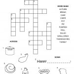 Easy Thanksgiving Crossword Puzzles For Kids | Kiddo Shelter   Easy Crossword Puzzles Printable For Kids