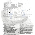 Enjoyable Esl Printable Crossword Puzzle Worksheets With Pictures   Printable Crossword Puzzle With Word Bank