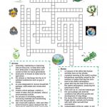 Environment   Crossword Puzzle Worksheet   Free Esl Printable   Grade 1 Crossword Puzzles Printable