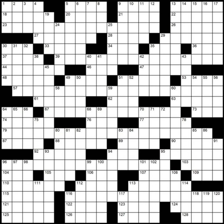 Evan Birnholzs April 28 Post Magazine Crossword Chain Links Printable Wsj Crossword 728x728 