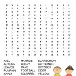 Fall Word Search Free Printable | Autumn | Fall Words, Fall Word   Printable November Puzzles