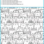 Find And Color The Winter Cats   Your Therapy Source   Free Printable Visual Puzzles