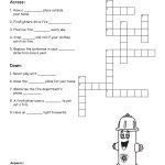 Fire Safety Printables | Fire Safety Crossword | For The Classroom   Dog Crossword Puzzle Printable