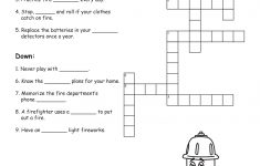 Fire Safety Printables | Fire Safety Crossword | For The Classroom – Fire Safety Crossword Puzzle Printable
