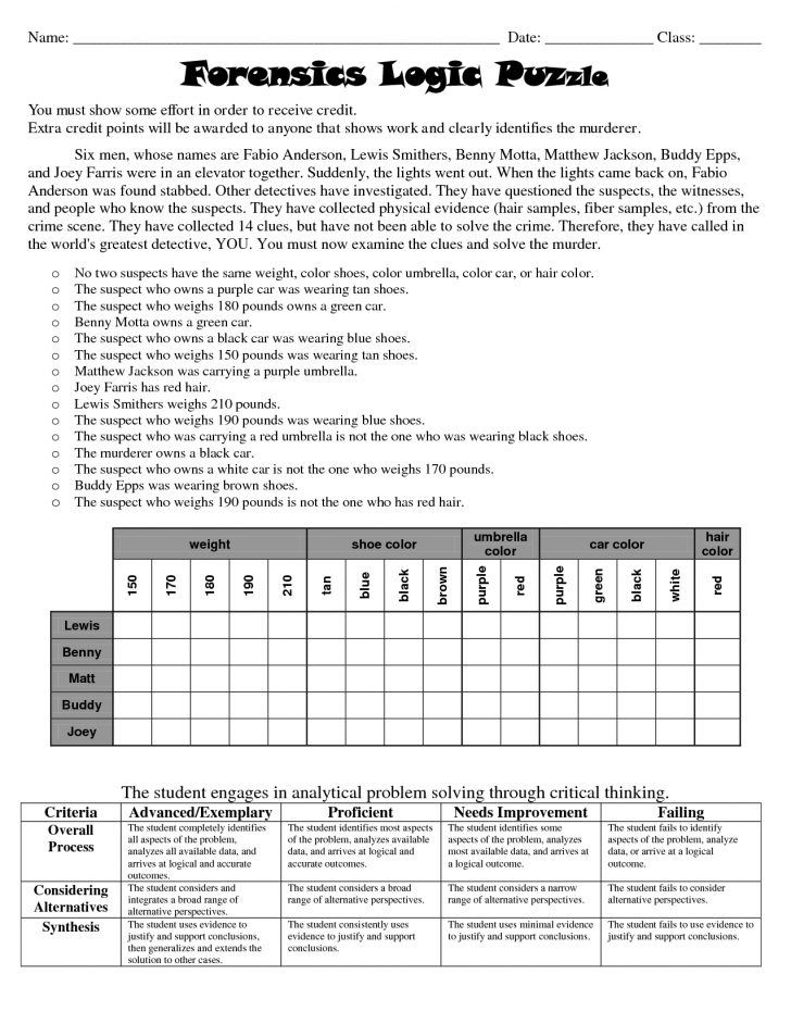 Printable Logic Puzzles Online