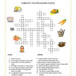 Food And Drink Crossword Worksheet   Free Esl Printable Worksheets   Printable Food Puzzle