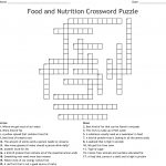 Food And Nutrition Crossword Puzzle Crossword   Wordmint   Nutrition Printable Puzzle