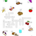 Food Crossword Puzzle Worksheet   Free Esl Printable Worksheets Made   Esl Crossword Puzzles Printable