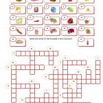 Food Crossword Worksheet   Free Esl Printable Worksheets Made   Printable Crossword Food