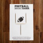 Football Brain Teaser Printable — All For The Boys   Printable Toothpick Puzzles
