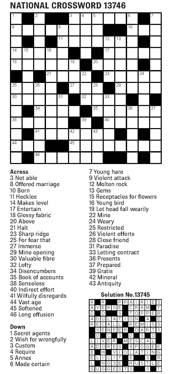 For Fear That Crossword - Printable La Times Crossword 2018