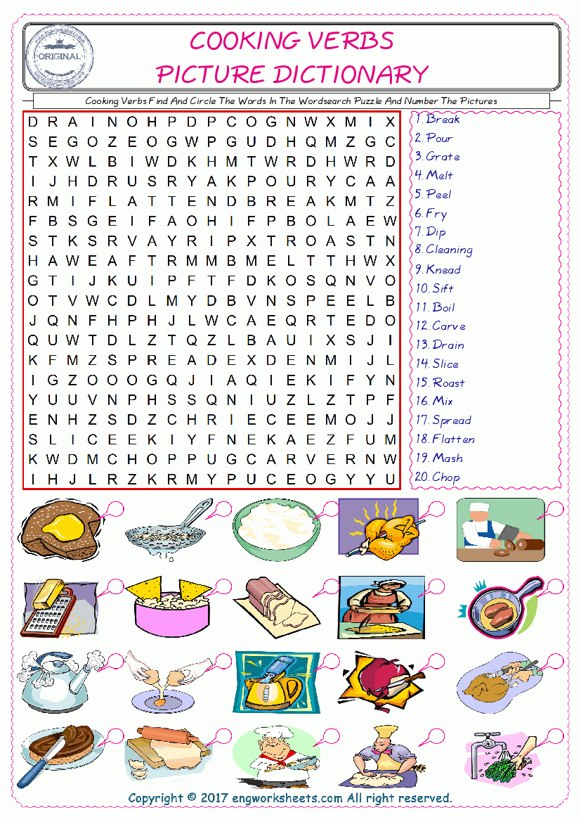 For Teacher And Students Of English Worksheets. - Worksheet Verb Puzzle