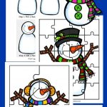 Free 5 Build A Snowman Activities Printable Pack   Happy And Blessed   Printable Snowman Puzzle