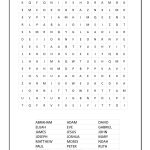 Free Bible Word Search For Kids. Free And Printable! | Kids   Printable Bible Puzzles For Preschoolers
