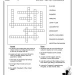 Free Crosswords Puzzle – History 1840 41 (A) – Surviving The Oregon   Crossword Puzzle Printable 6Th Grade