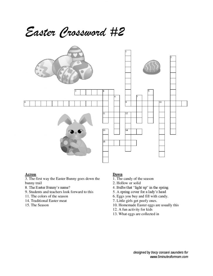 Free Easter Crossword Puzzles Printable