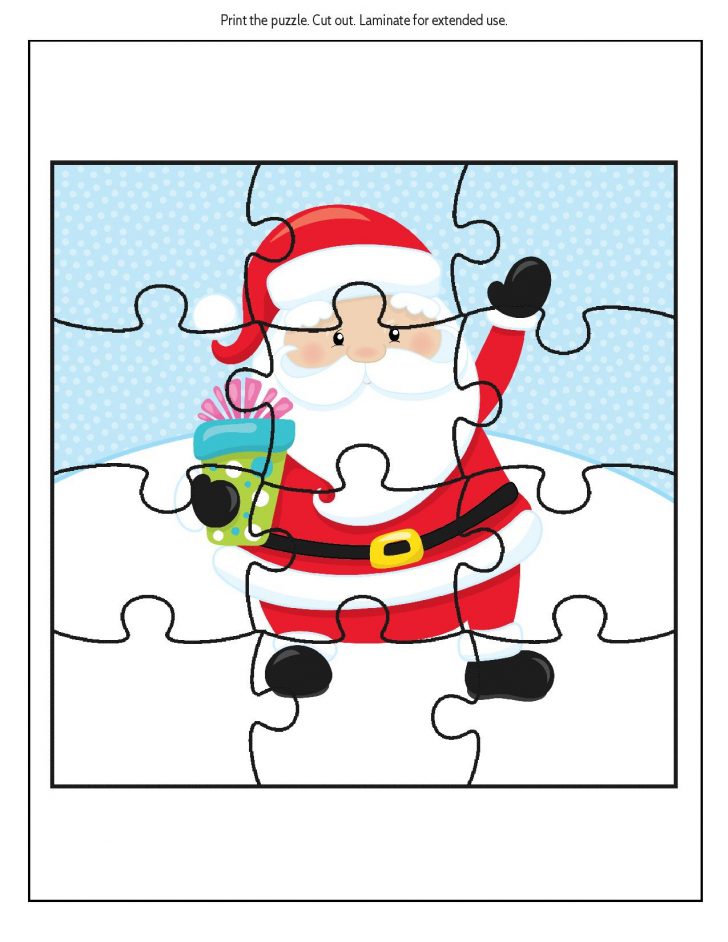 Printable Santa Puzzle