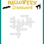 Free Halloween Crossword Puzzle #printable Worksheet Available Both   Halloween Crossword Puzzle Printable 3Rd Grade