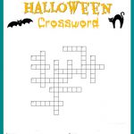 Free Halloween Crossword Puzzle Printable Worksheet Available With   Printable Crossword Creator