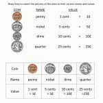 Free Math Money Worksheets 1St Grade   Printable Puzzles For First Grade