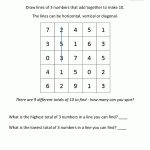 Free Math Puzzles   Addition And Subtraction   Grade 2 Crossword Puzzles Printable