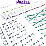 Free Math Puzzles Addition And Subtraction Worksheet Maths   Printable Maths Puzzles Ks3